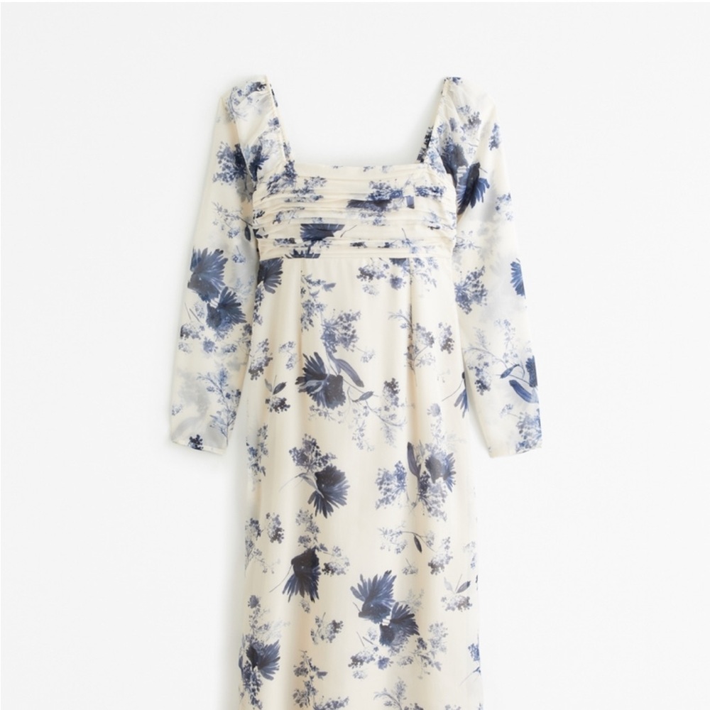 Floral Print Long Sleeve Dress